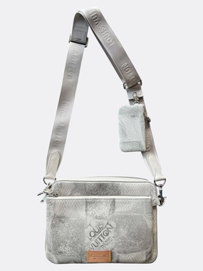 Louis Vuitton Grey Damier Salt Trio Messenger Bag