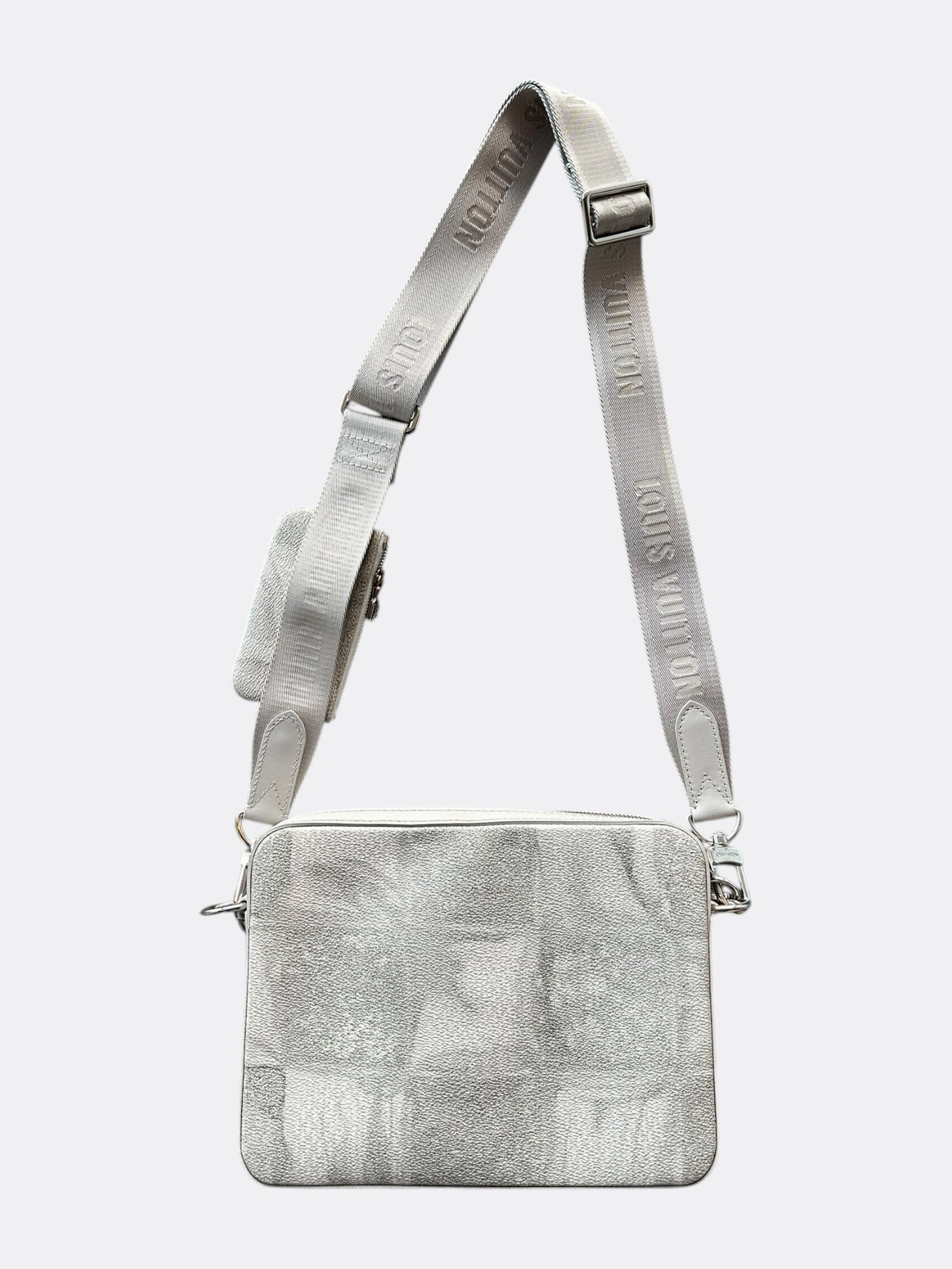 Louis Vuitton Grey Damier Salt Trio Messenger Bag