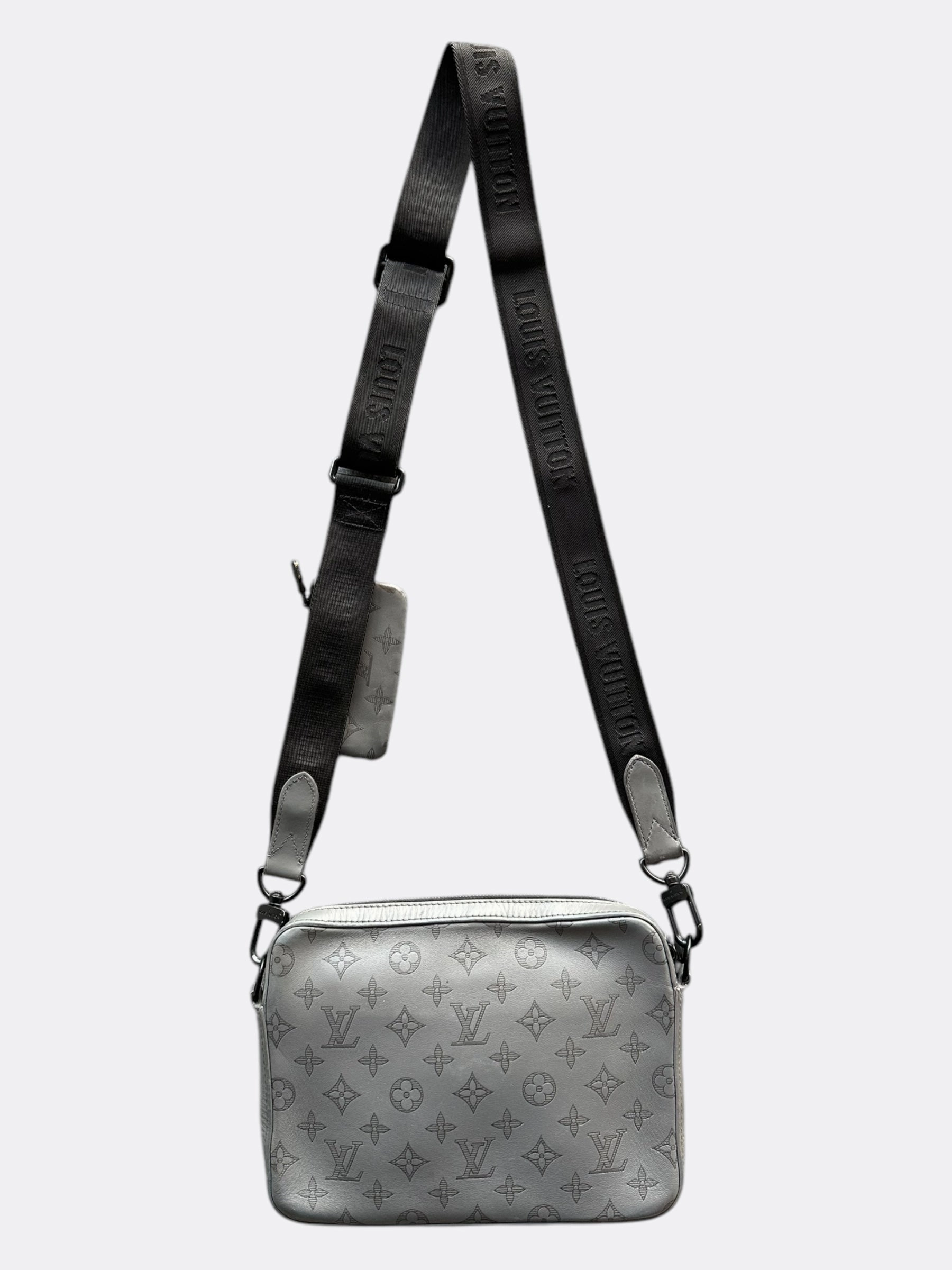 Louis Vuitton Grey Shadow Monogram Duo Messenger