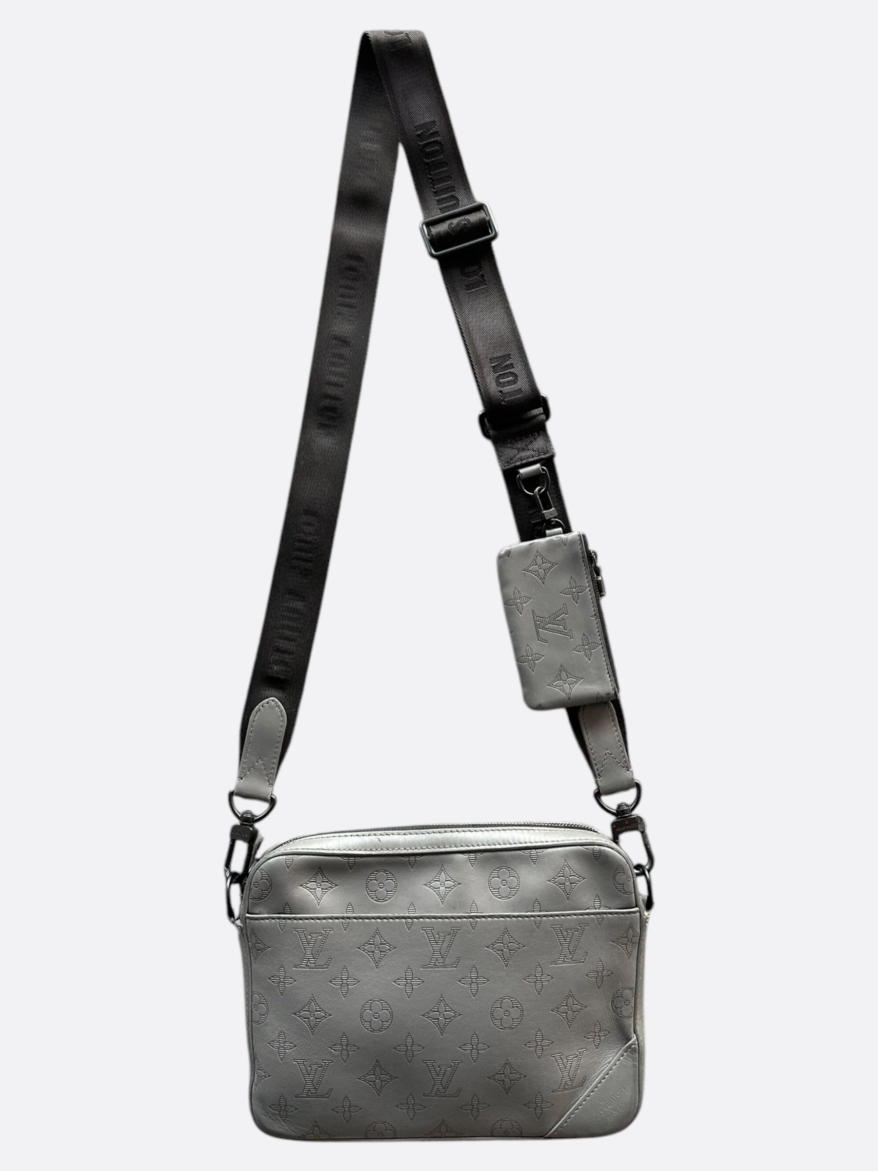 Louis Vuitton Grey Shadow Monogram Duo Messenger