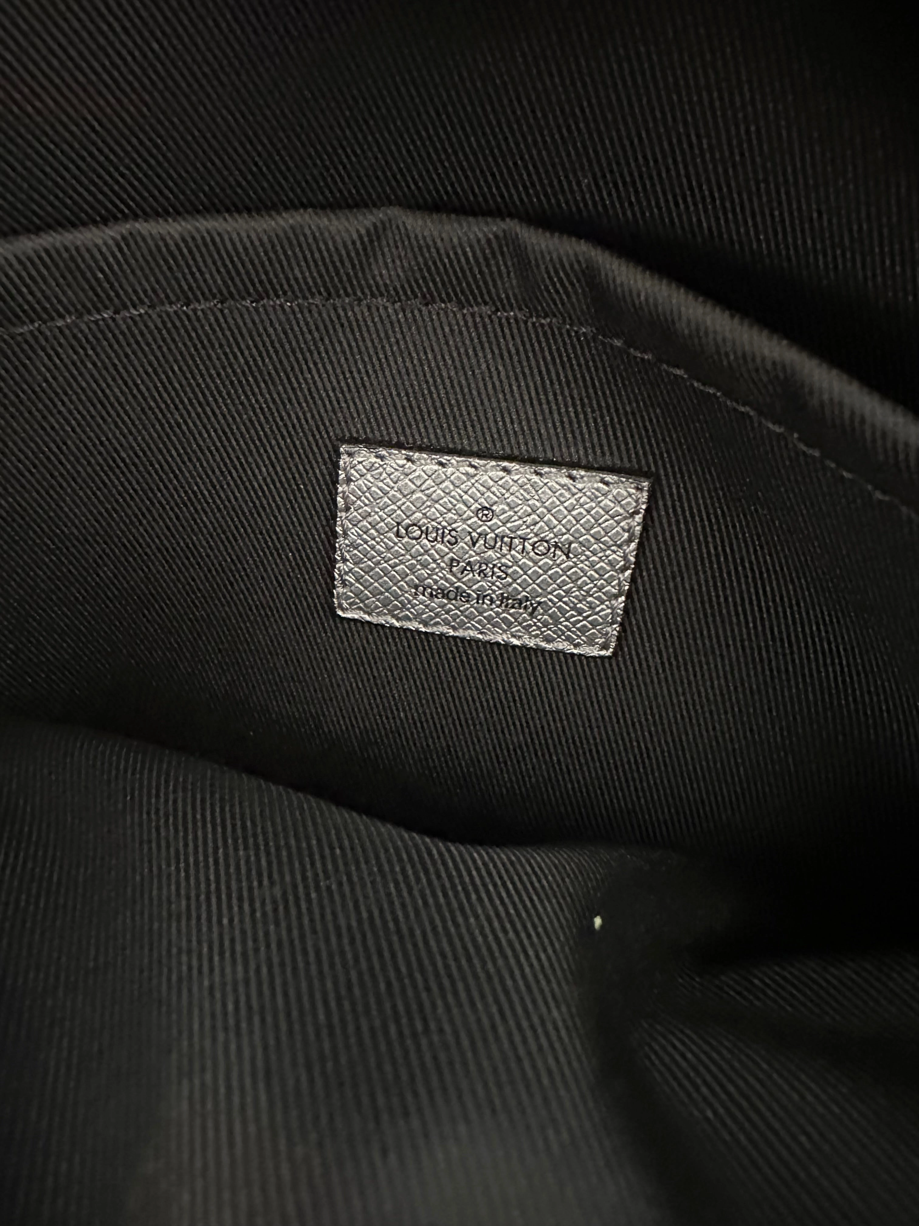 Louis Vuitton Gunmetal Silver Outdoor Messenger Bag