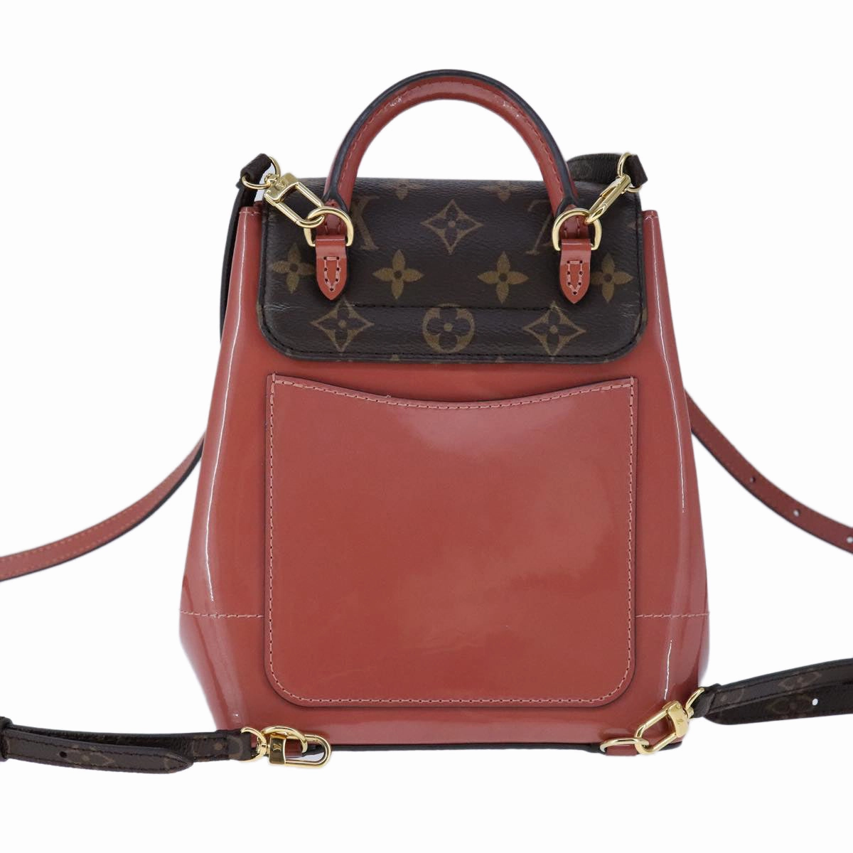 Louis Vuitton Hot Springs Pink Patent Leather Backpack Bag