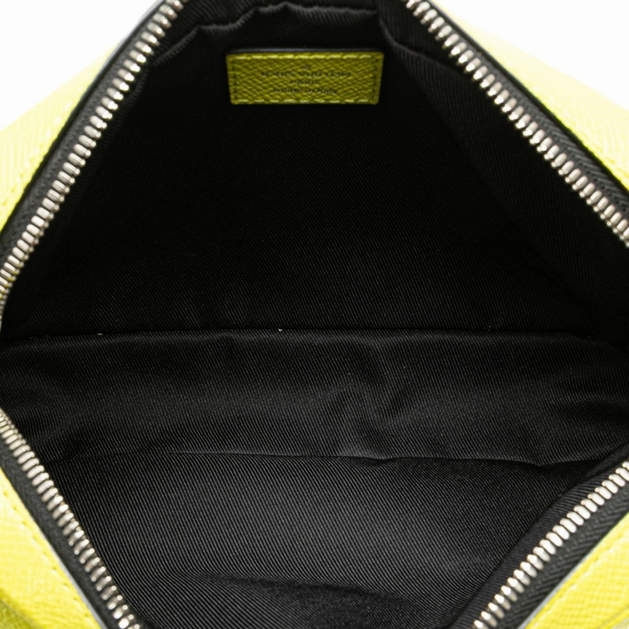 Louis Vuitton Jaune yellow Pvc Leather Sling Bag (Pre-Owned)