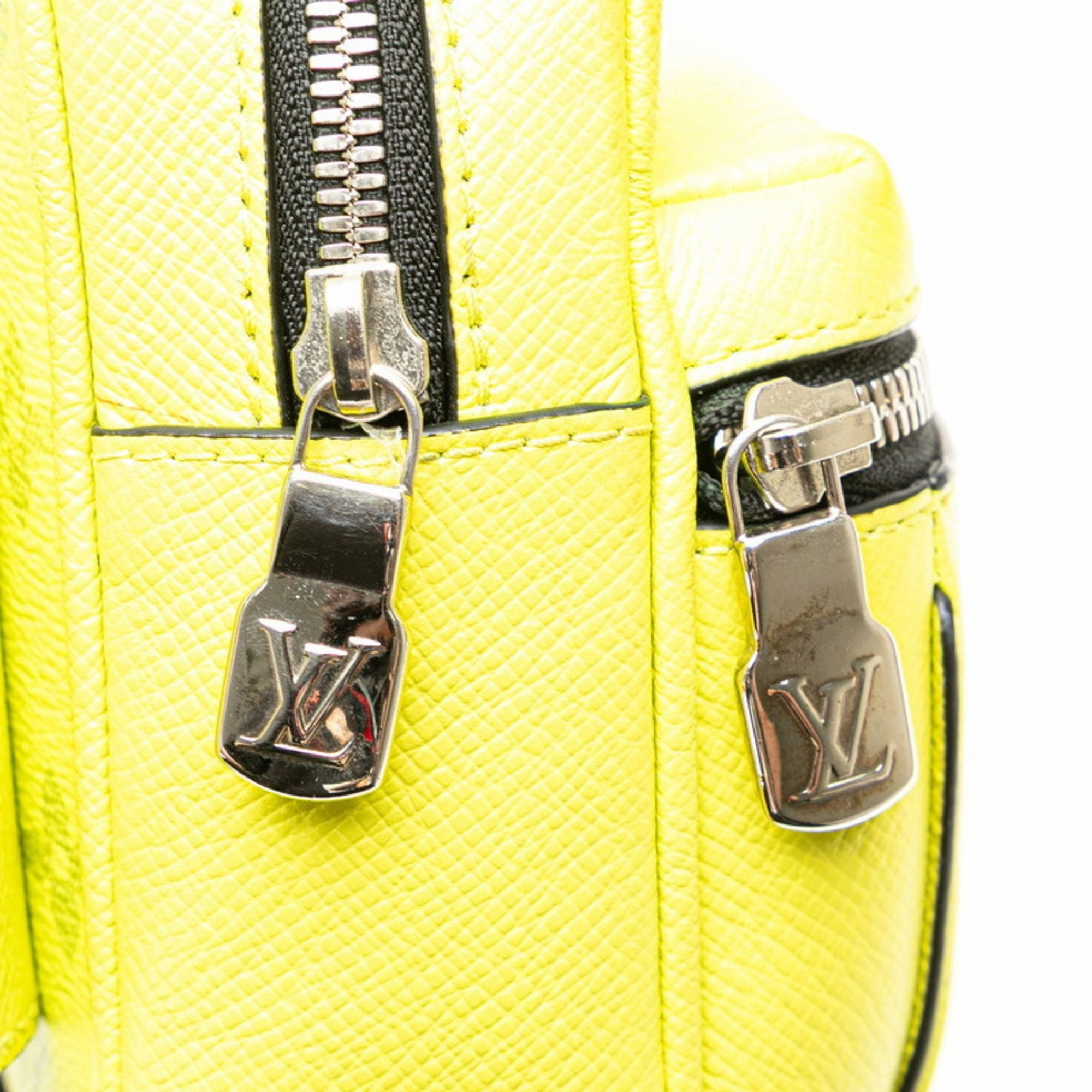 Louis Vuitton Jaune yellow Pvc Leather Sling Bag (Pre-Owned)