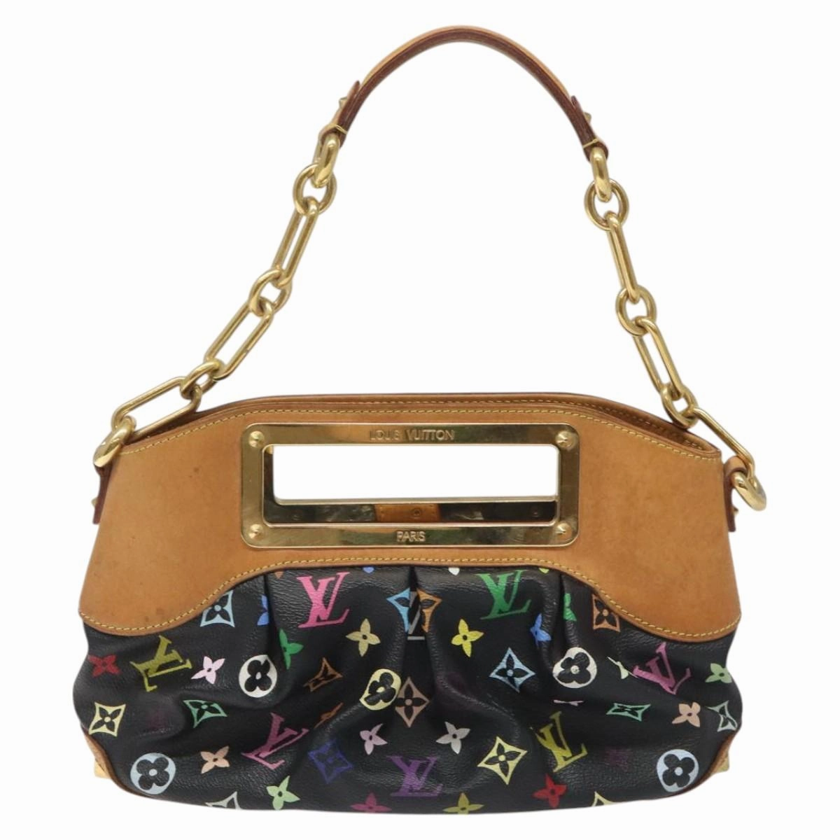 Louis Vuitton Judy Black Canvas Shoulder Bag