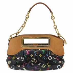 Louis Vuitton Judy Black Canvas Shoulder Bag