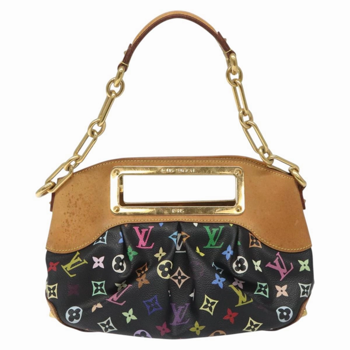 Louis Vuitton Judy Black Canvas Shoulder Bag