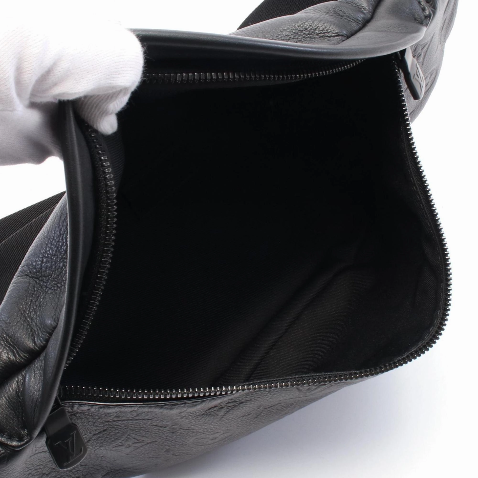 Louis Vuitton Leather Monogram Shadow Fanny Pack (Pre-Owned)