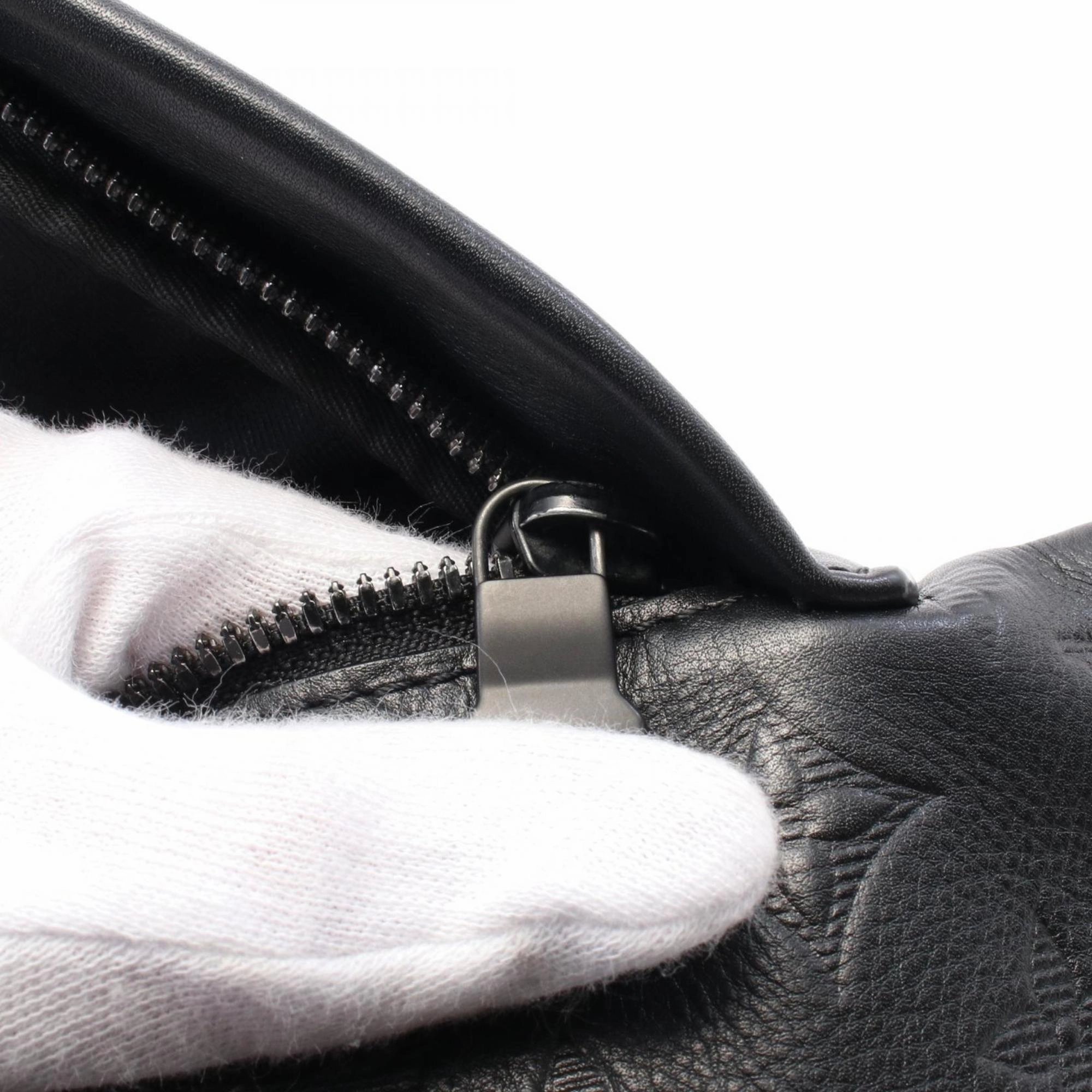 Louis Vuitton Leather Monogram Shadow Fanny Pack (Pre-Owned)