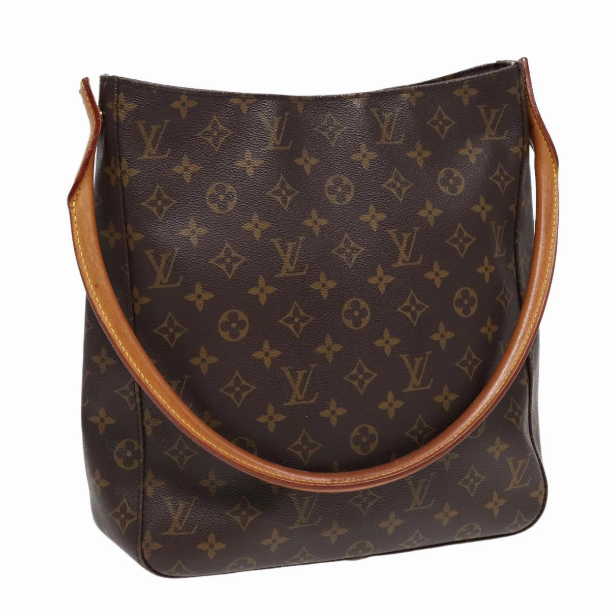 Louis Vuitton Looping Gm Brown Canvas Shoulder Bag