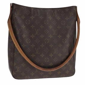 Louis Vuitton Looping Gm Brown Canvas Shoulder Bag