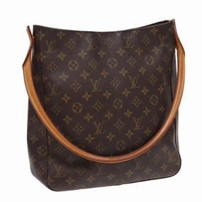 Louis Vuitton Looping Gm Brown Canvas Shoulder Bag
