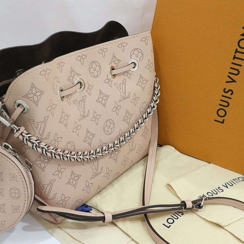 LOUIS VUITTON Louis Vuitton Shoulder Bag Bella M57068/ Monogram Machina Magnolia Pink Color Silver   Women External Handmade  Bag Box