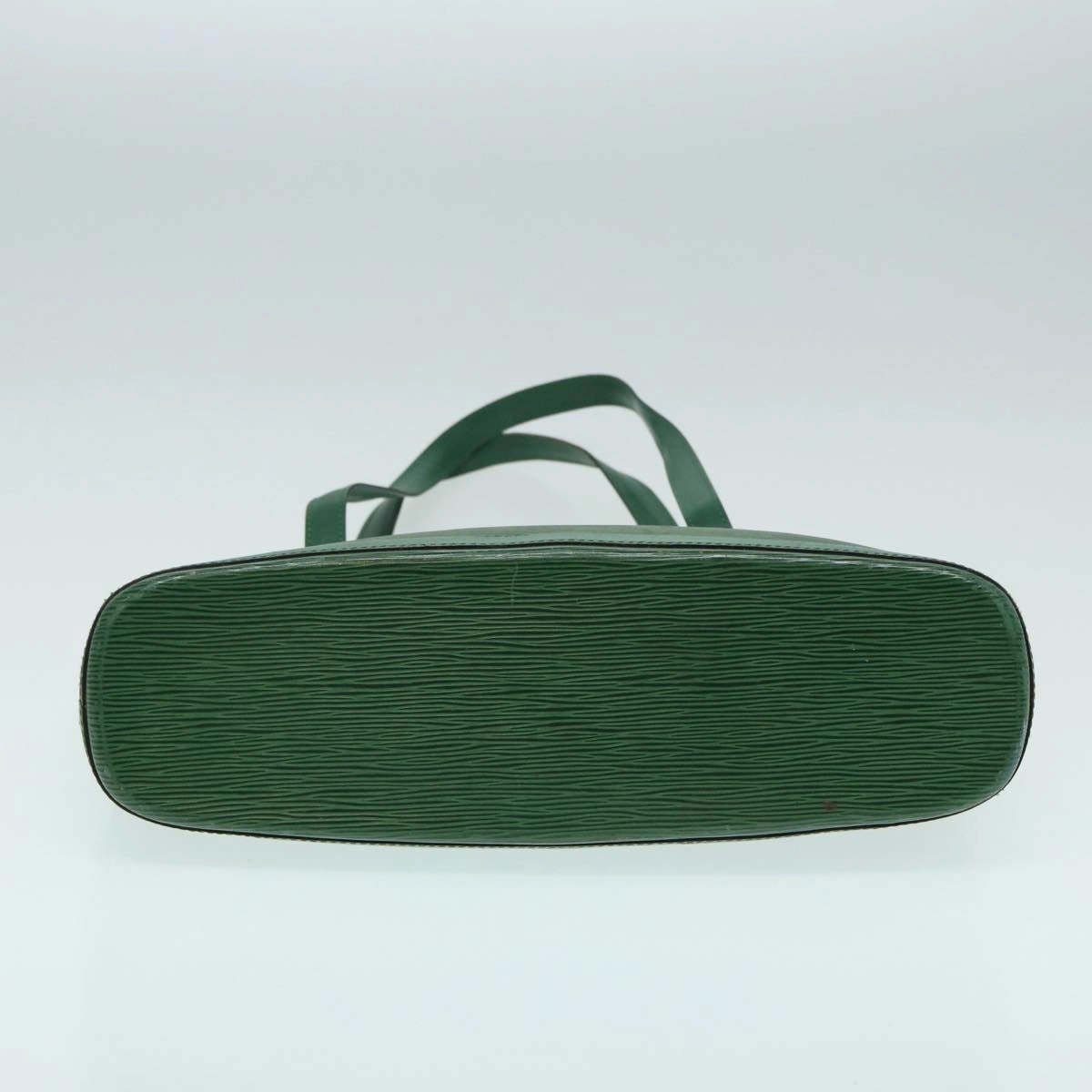 Louis Vuitton Lussac Green Leather Shoulder Bag