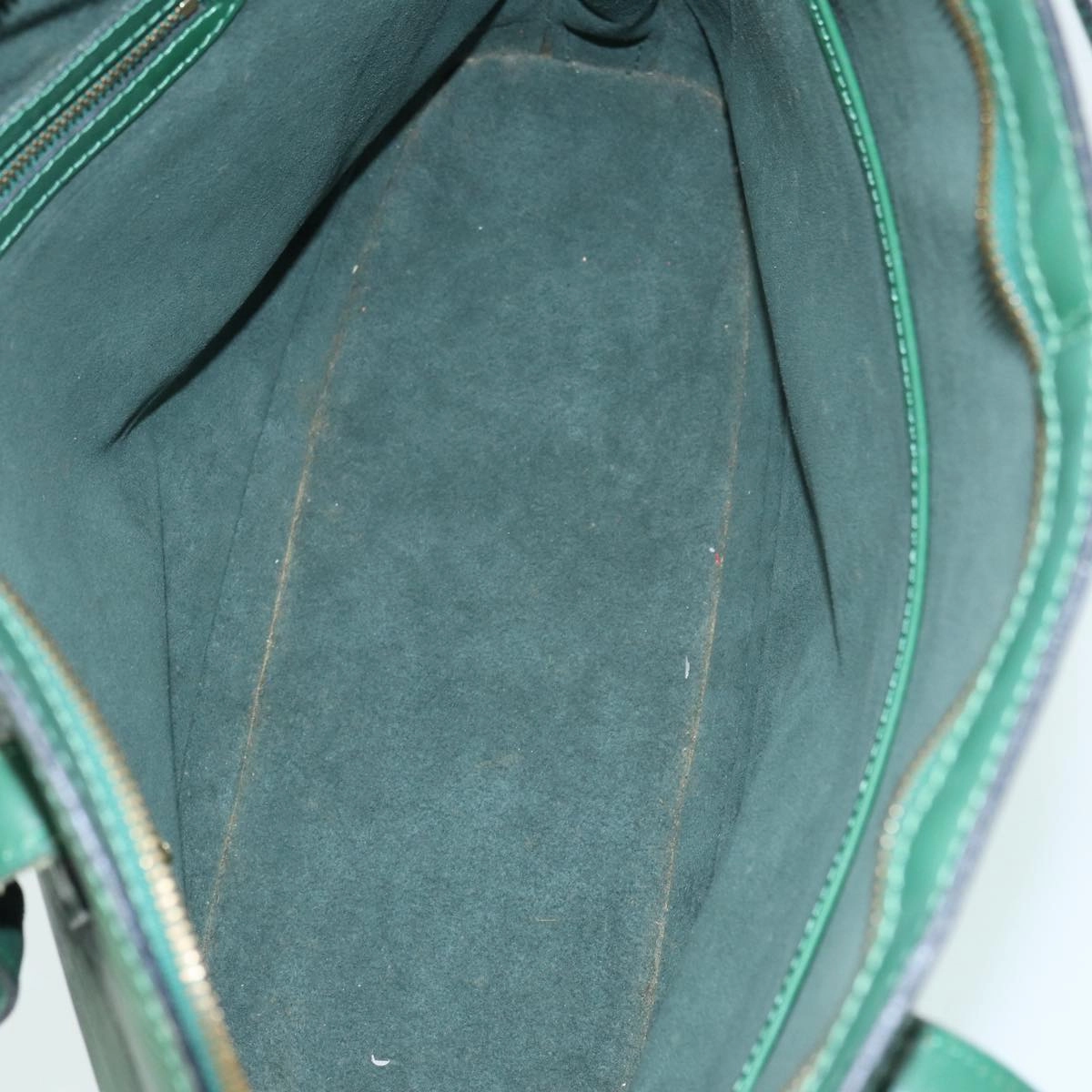 Louis Vuitton Lussac Green Leather Shoulder Bag