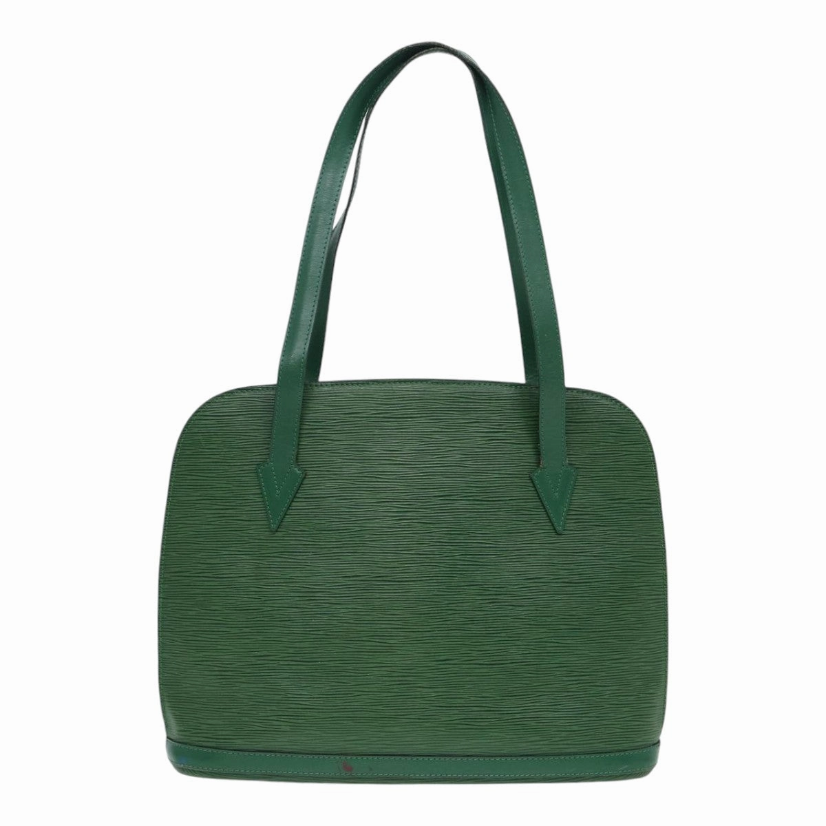 Louis Vuitton Lussac Green Leather Shoulder Bag