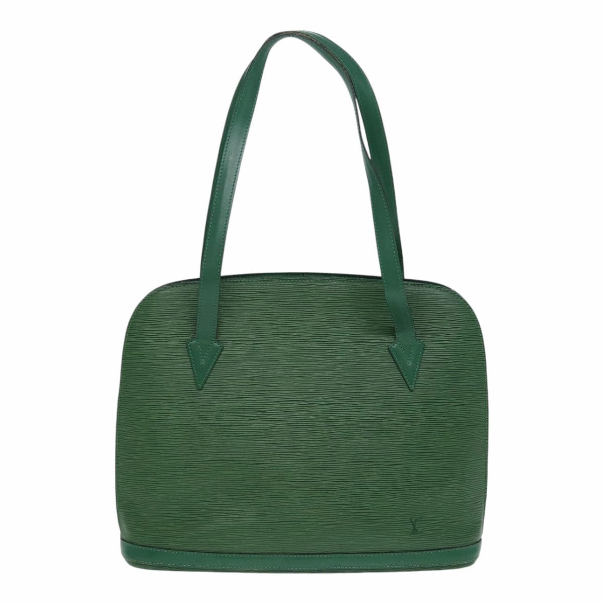Louis Vuitton Lussac Green Leather Shoulder Bag