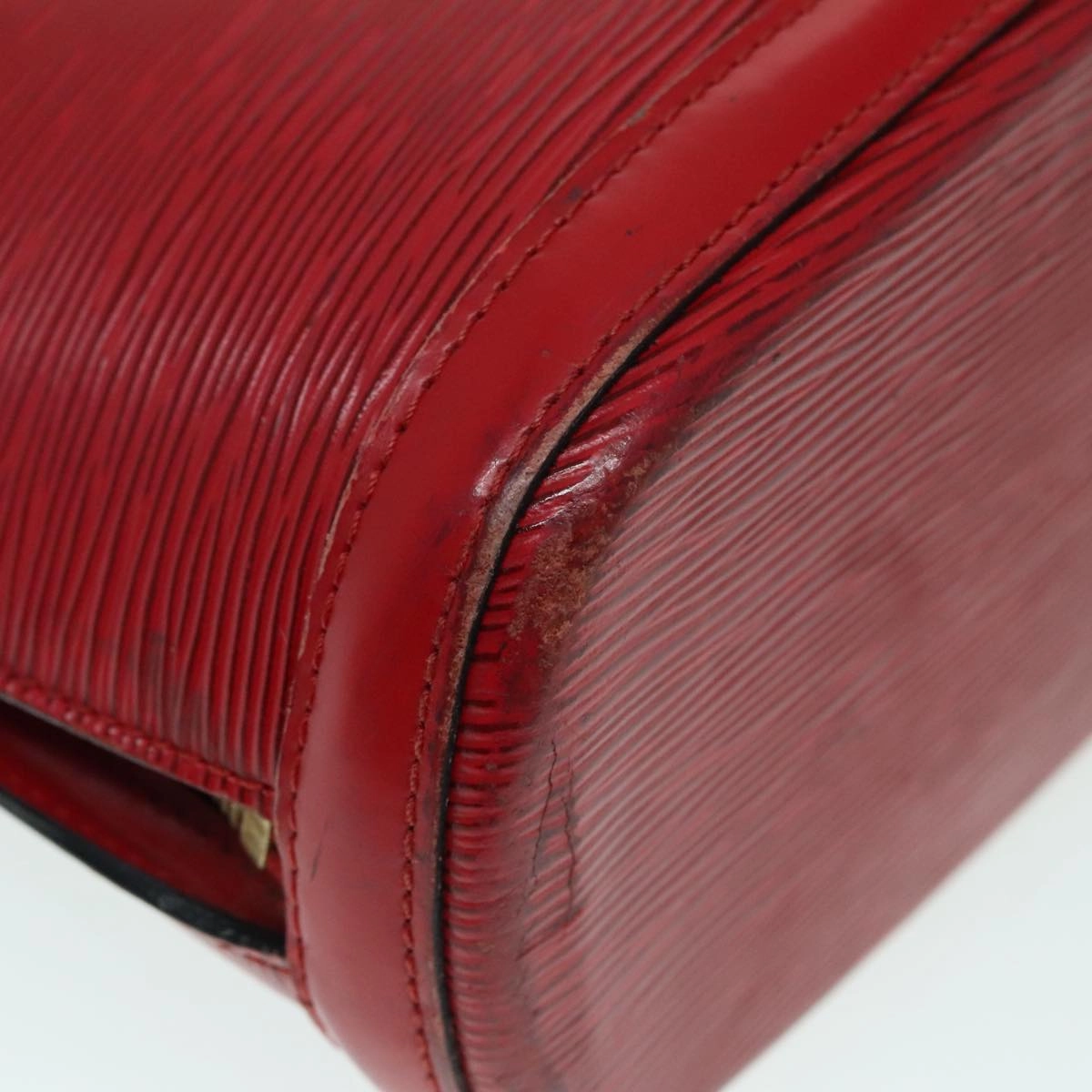 Louis Vuitton Lussac Red Leather Shoulder Bag