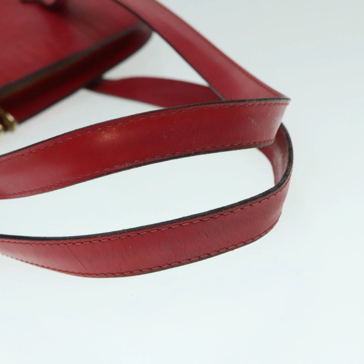 Louis Vuitton Lussac Red Leather Shoulder Bag