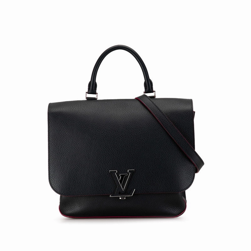 Louis Vuitton LV logo handbag shoulder bag 2WAY M42285 Navy pink leather ladies LOUIS VUITTON