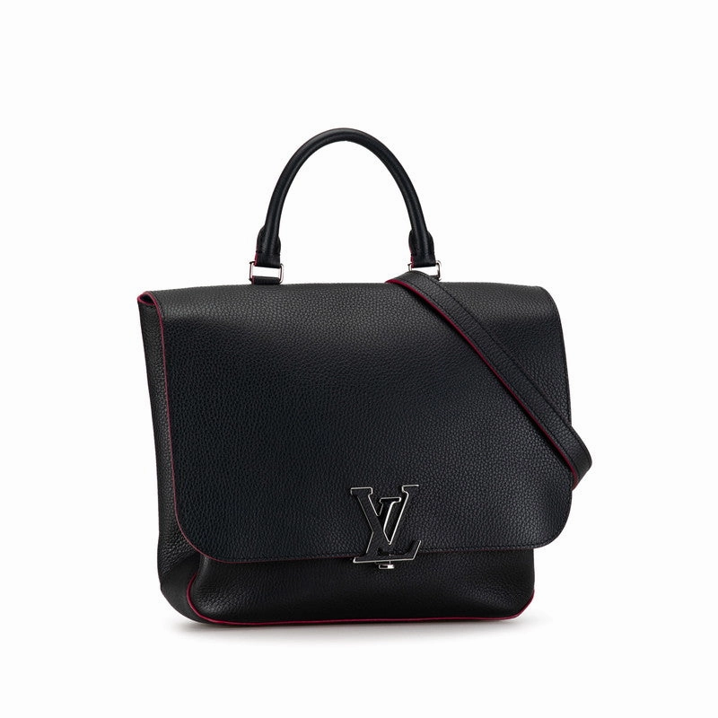 Louis Vuitton LV logo handbag shoulder bag 2WAY M42285 Navy pink leather ladies LOUIS VUITTON