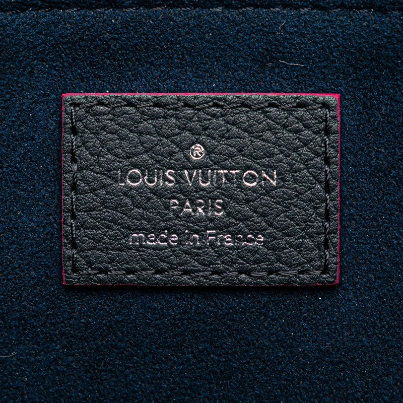 Louis Vuitton LV logo handbag shoulder bag 2WAY M42285 Navy pink leather ladies LOUIS VUITTON
