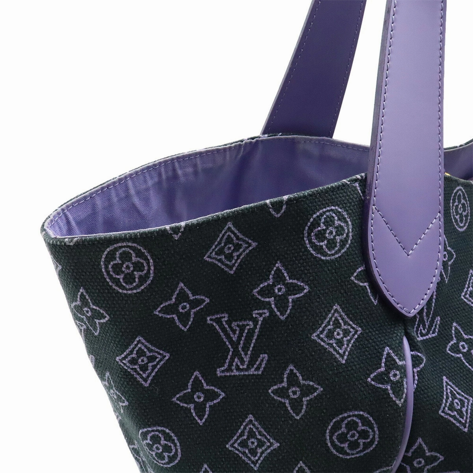 Louis Vuitton Marine Canvas Leather Shoulder Bag Tote Bag (Pre-Owned)
