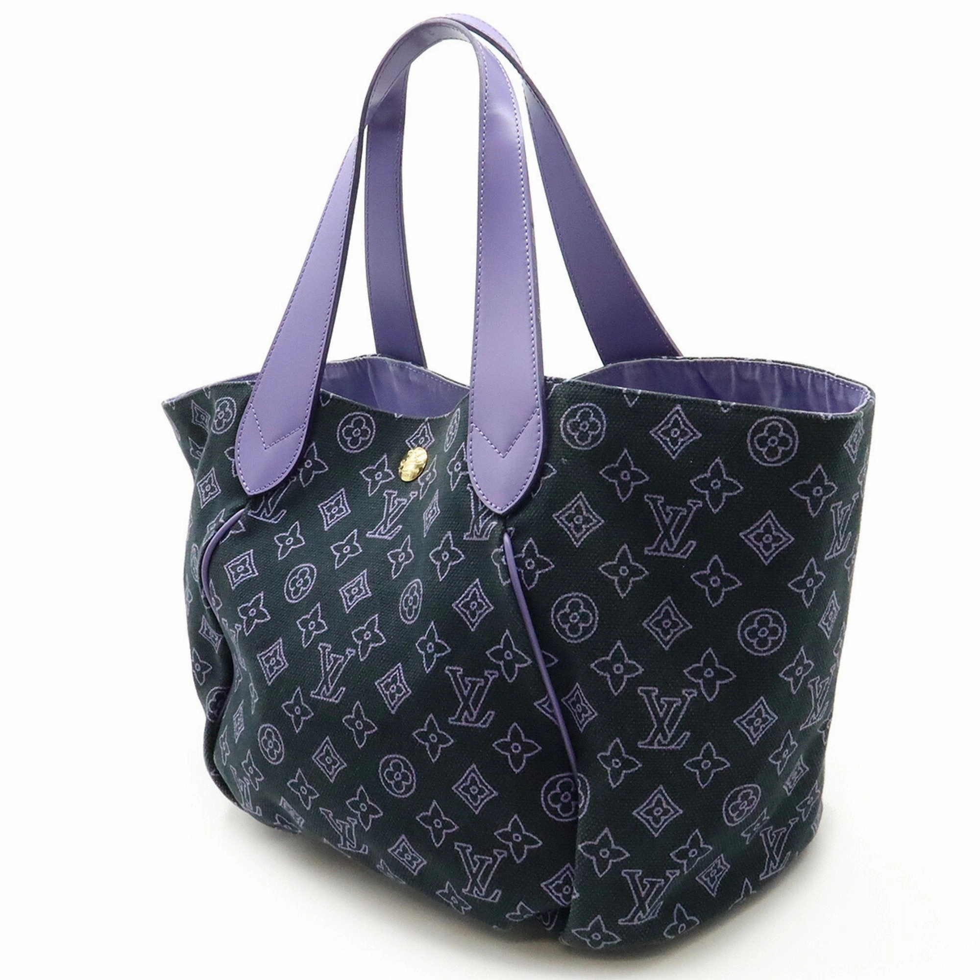 Louis Vuitton Marine Canvas Leather Shoulder Bag Tote Bag (Pre-Owned)
