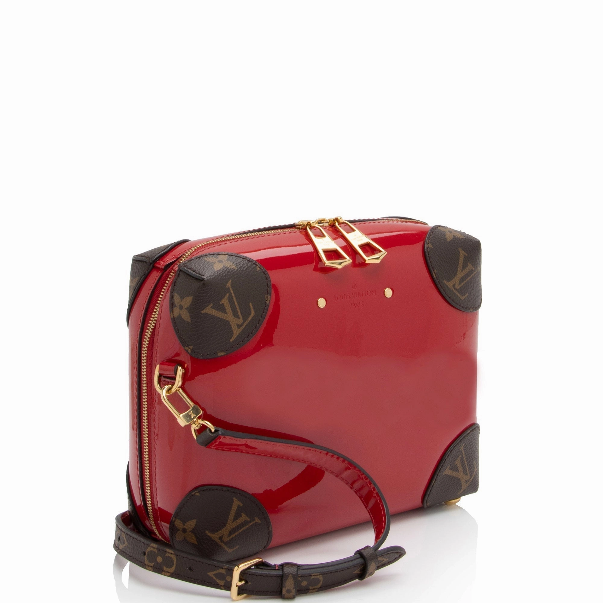 Louis Vuitton Miroir Patent Leather Venice Shoulder Bag (SHF-sJeW36)