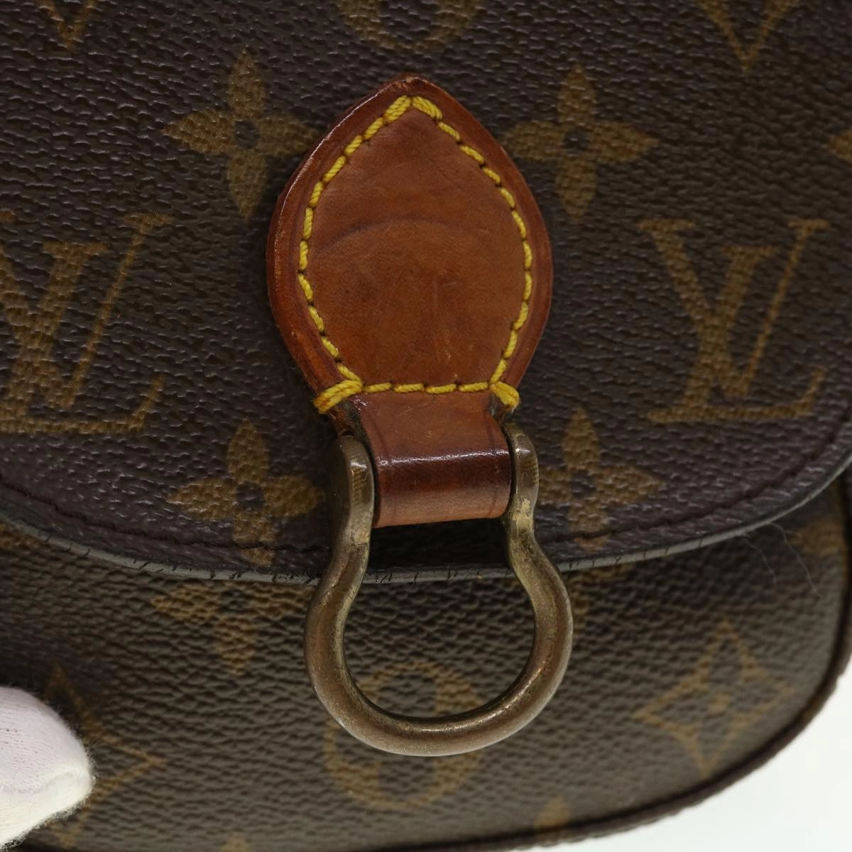 LOUIS VUITTON Monogram Bebe Saint Cloud Shoulder Bag M51245 LV yk6637B
