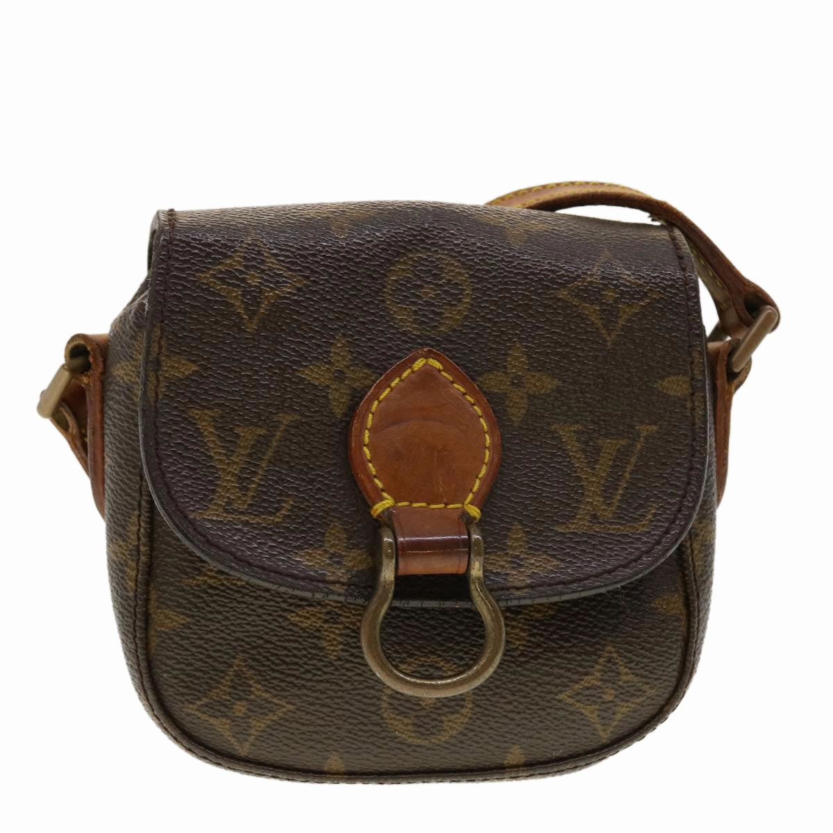 LOUIS VUITTON Monogram Bebe Saint Cloud Shoulder Bag M51245 LV yk6637B