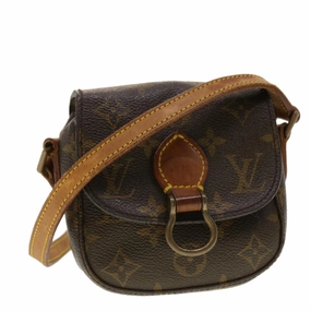 LOUIS VUITTON Monogram Bebe Saint Cloud Shoulder Bag M51245 LV yk6637B