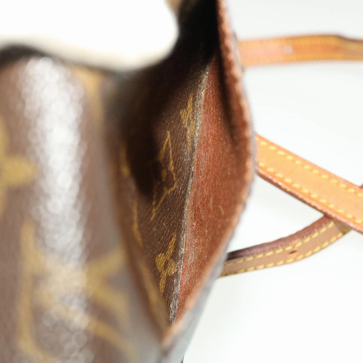LOUIS VUITTON Monogram Bebe Saint Cloud Shoulder Bag M51245 LV yk6637B