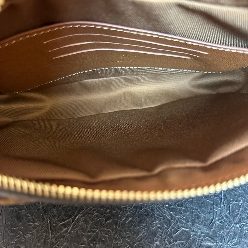 Louis Vuitton Monogram Box Shoulder Bag Brown Medium
