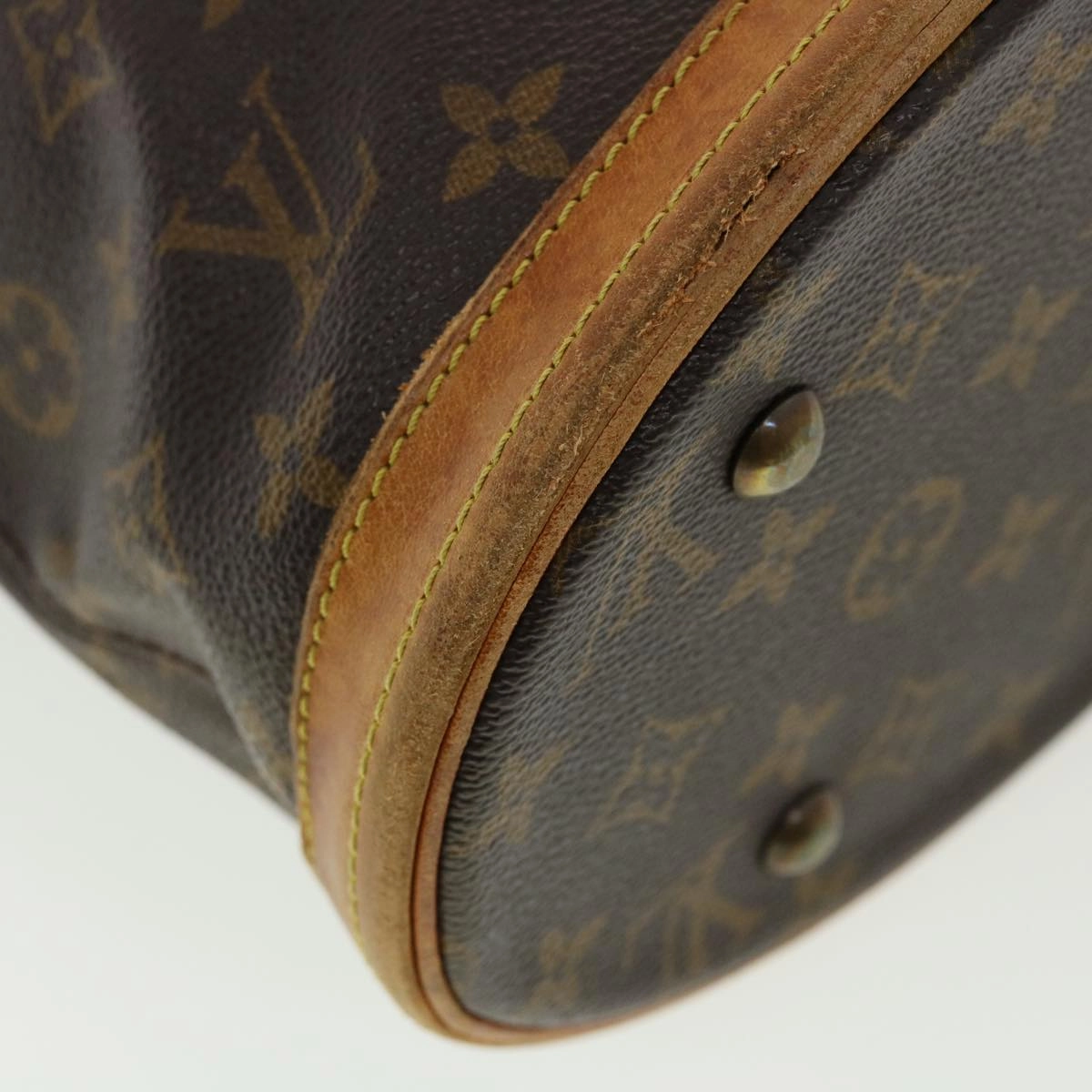 LOUIS VUITTON Monogram Bucket PM Shoulder Bag M42238 LV fm2248