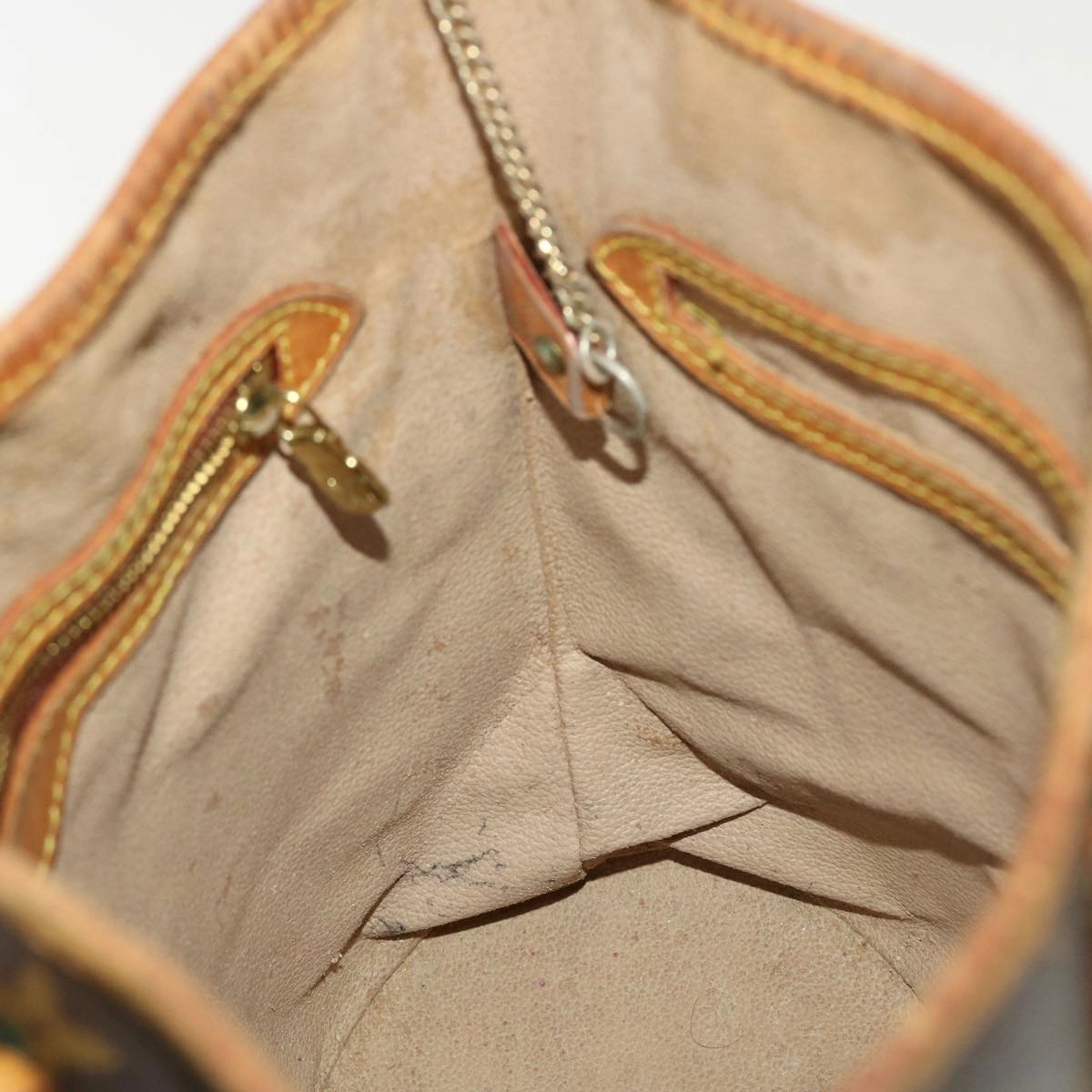 LOUIS VUITTON Monogram Bucket PM Shoulder Bag M42238 LV fm2248