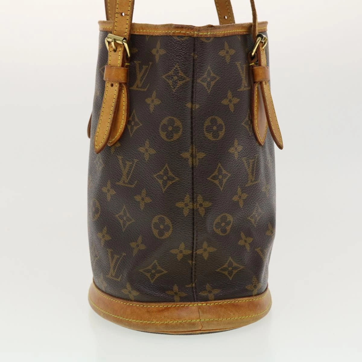 LOUIS VUITTON Monogram Bucket PM Shoulder Bag M42238 LV fm2248