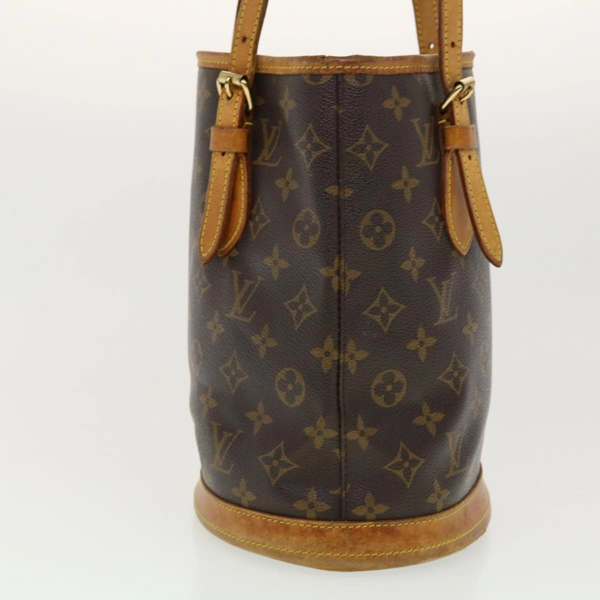 LOUIS VUITTON Monogram Bucket PM Shoulder Bag M42238 LV fm2248