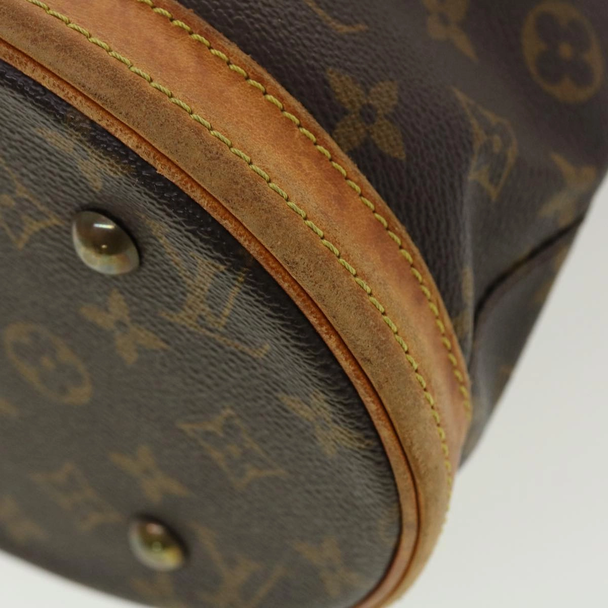 LOUIS VUITTON Monogram Bucket PM Shoulder Bag M42238 LV fm2248