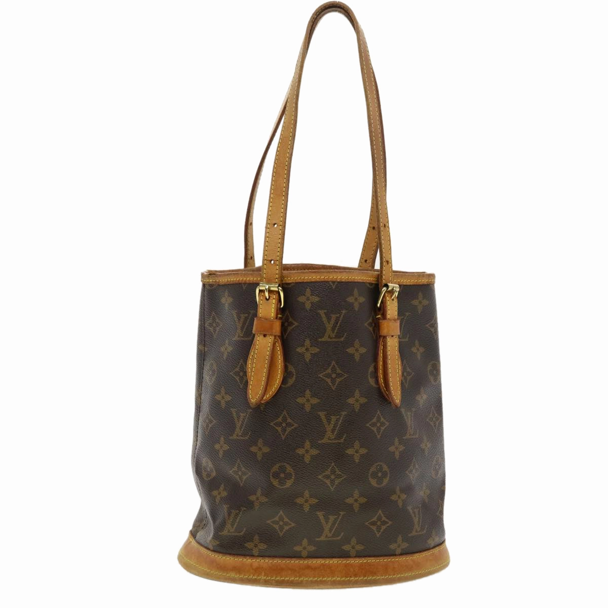 LOUIS VUITTON Monogram Bucket PM Shoulder Bag M42238 LV fm2248