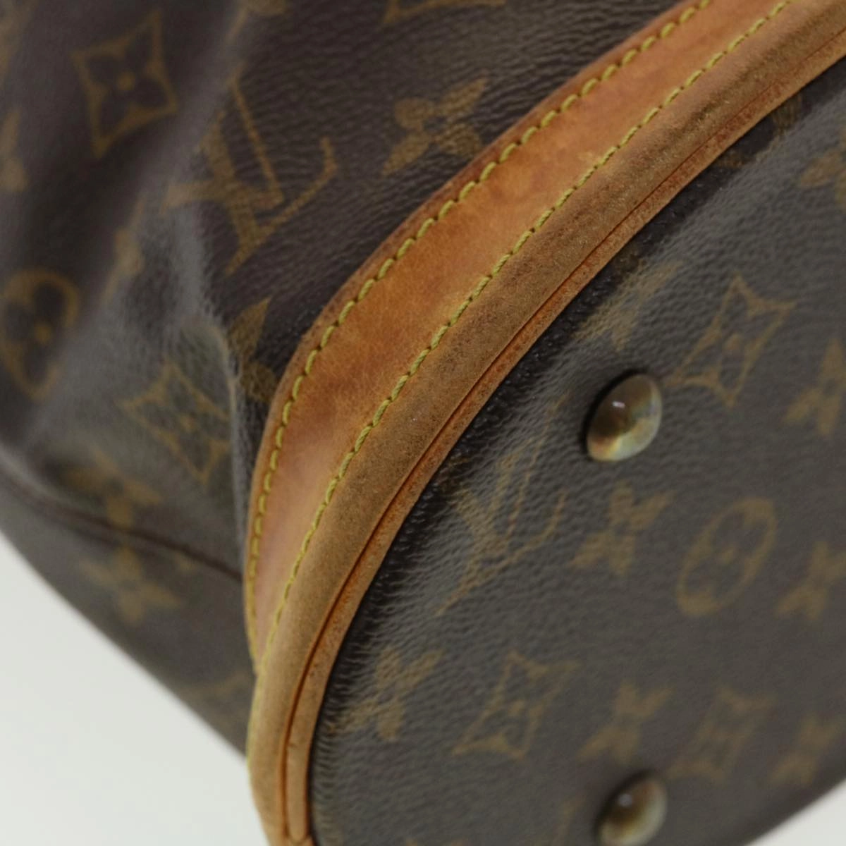 LOUIS VUITTON Monogram Bucket PM Shoulder Bag M42238 LV fm2248