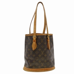 LOUIS VUITTON Monogram Bucket PM Shoulder Bag M42238 LV fm2248