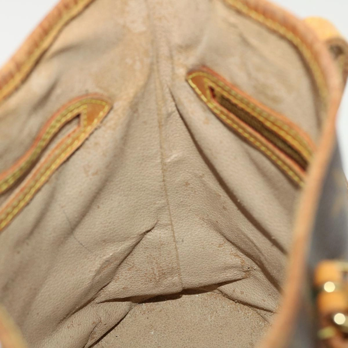 LOUIS VUITTON Monogram Bucket PM Shoulder Bag M42238 LV fm2248