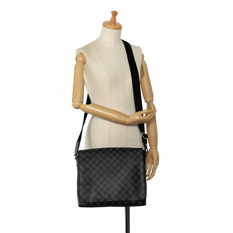 Louis Vuitton Monogram Eclipse District MM Shoulder Bag M45271 Black  Men's