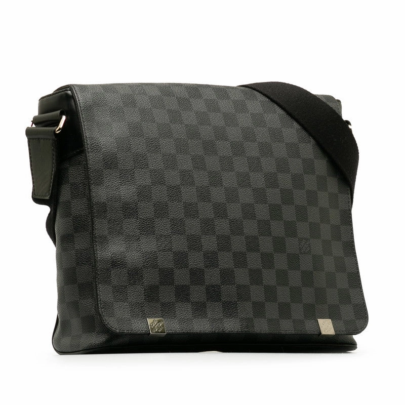 Louis Vuitton Monogram Eclipse District MM Shoulder Bag M45271 Black  Men's