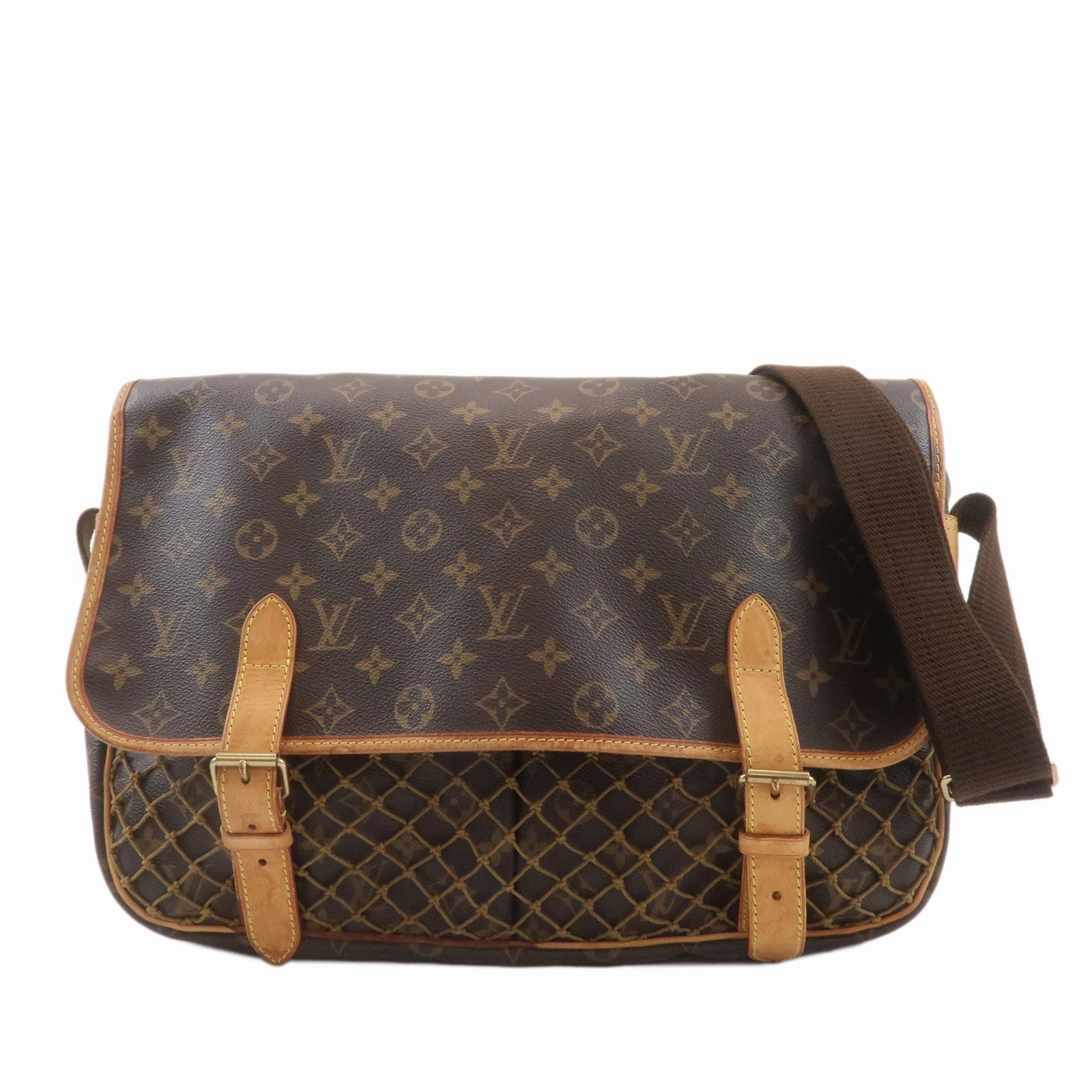 Louis Vuitton Monogram Gongo MM Shoulder Bag Brown M40116
