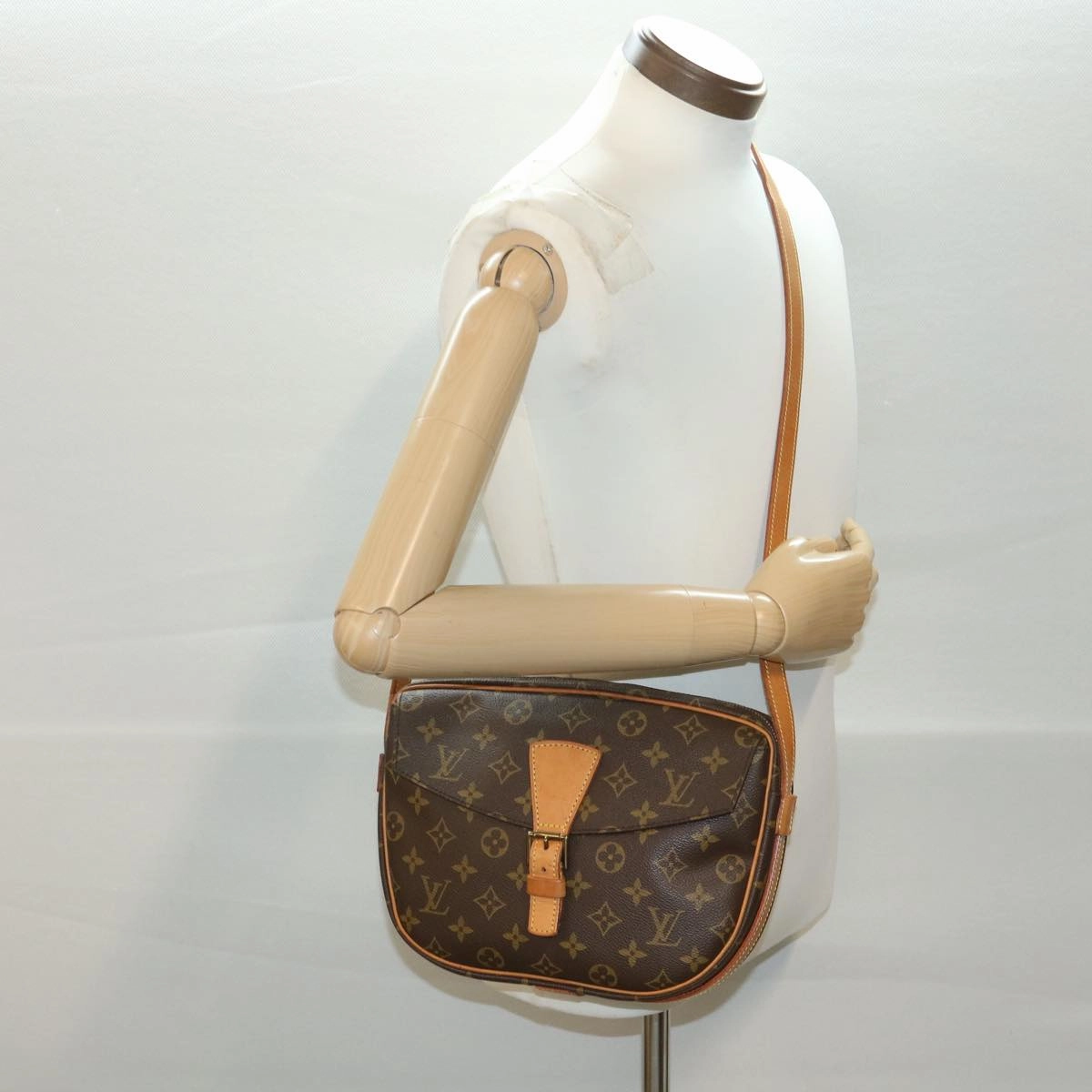 LOUIS VUITTON Monogram Jeune Fille GM Shoulder Bag M51225 LV 38336