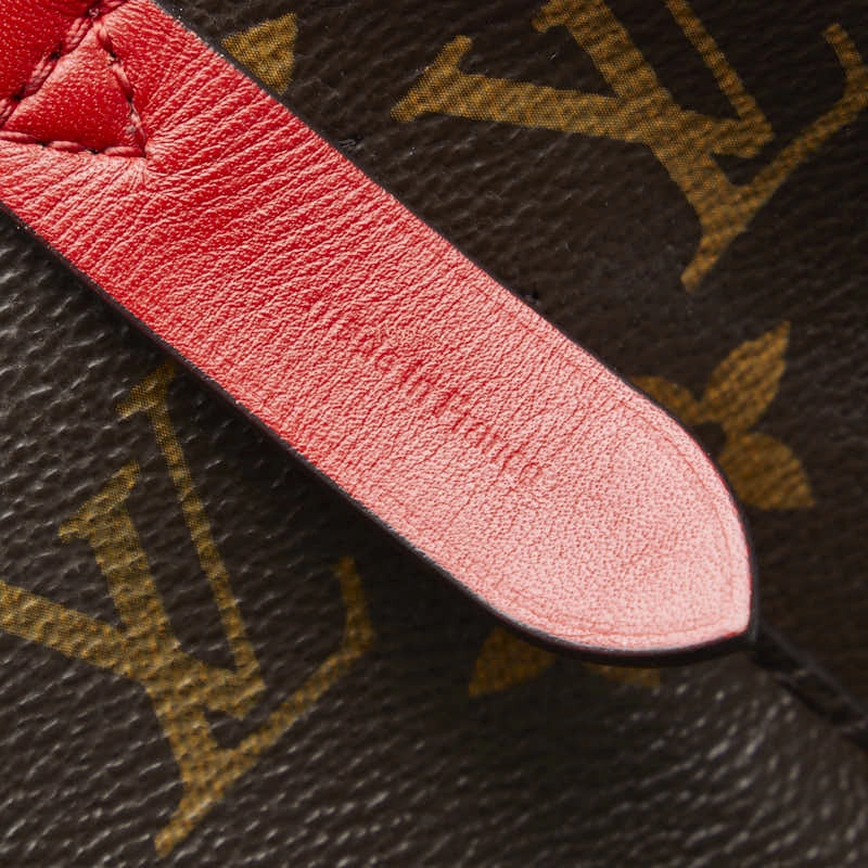 Louis Vuitton Monogram M44021 PVC/Ledger Shoulder Bag Cocklic Red Brown