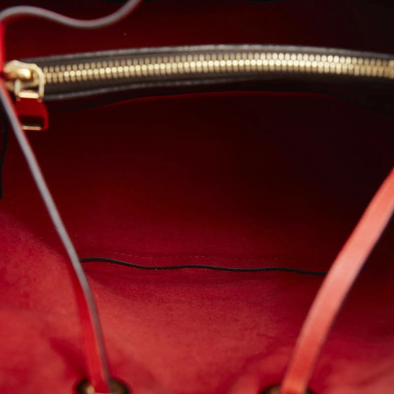 Louis Vuitton Monogram M44021 PVC/Ledger Shoulder Bag Cocklic Red Brown