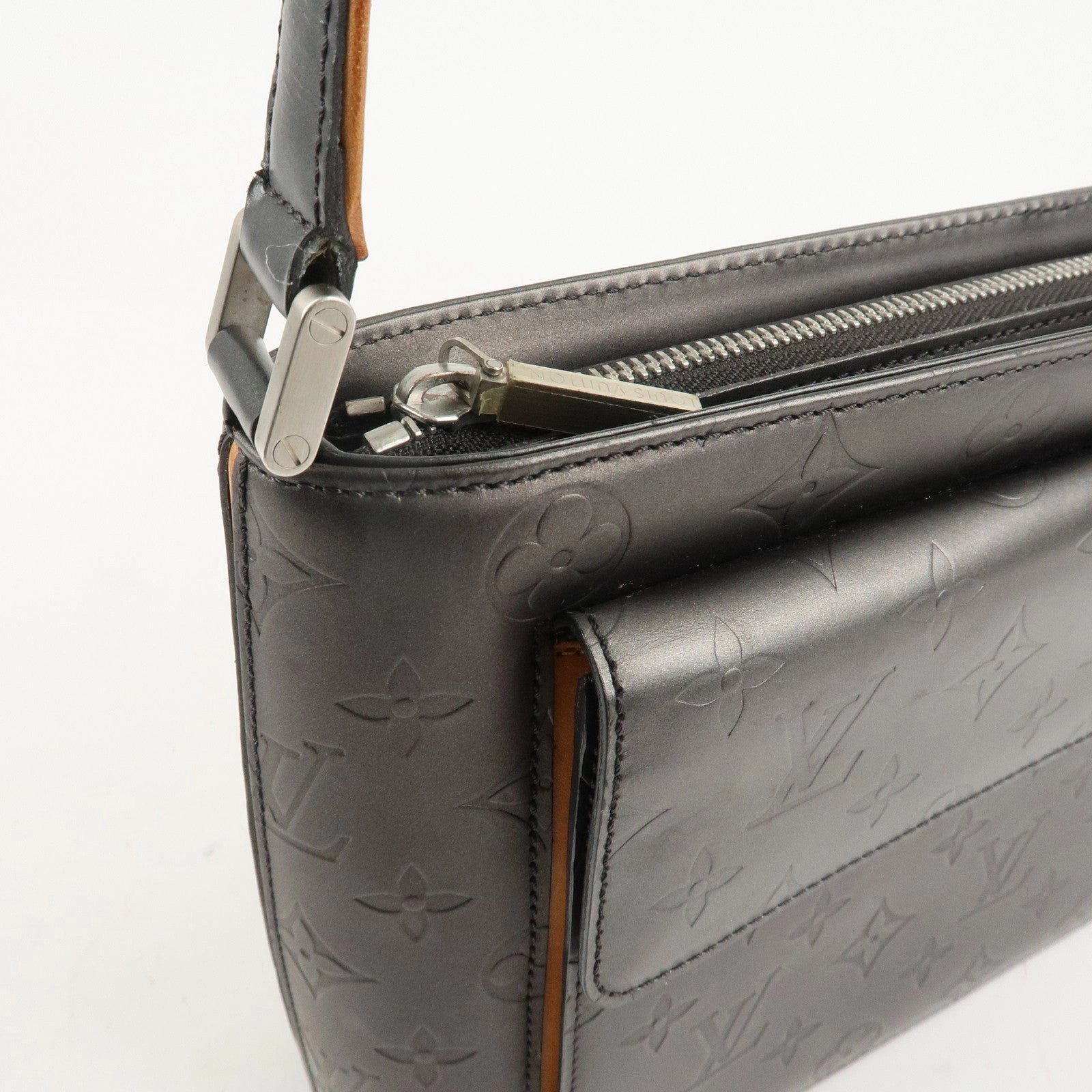 Louis Vuitton Monogram Matte Alston Shoulder Bag Noir M55122